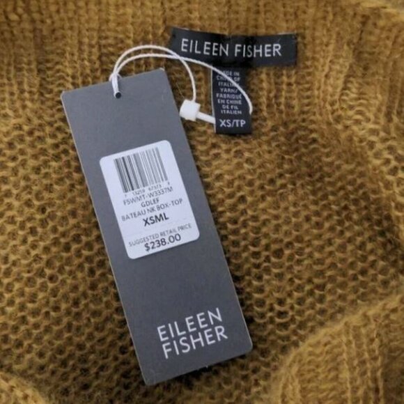 Eileen Fisher mohair wool knit sweater XS Oversized New - Picture 3 of 4